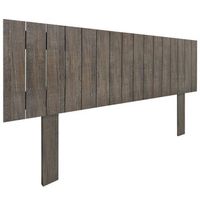 cabecero de madera reciclada dm estilo palet vertical con patas 145x115cm camas 145 - roble amazonas