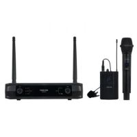 microfono fonestar sonair-2mp inalambrico uhf cardioide doble mano y petaca con receptor