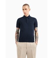 ax armani exchange para hombre 8nzf5dzm3jz1510 polo de punto marino s casual algodon manga corta