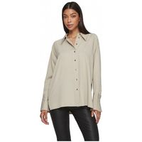 vila blusa shirt storia ls - feather grey para mujer