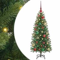 arbol de navidad  decoraciones de navidad artificial con 150 led verde 120 cm pe y pvc