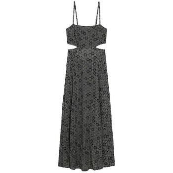 Superdry Vestido largo Robe longue motif brun géométrique para mujer
