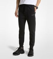 michael kors para hombre ct4524j5mf pantalon jogger mezcla con rayas negro xxl casual algodon