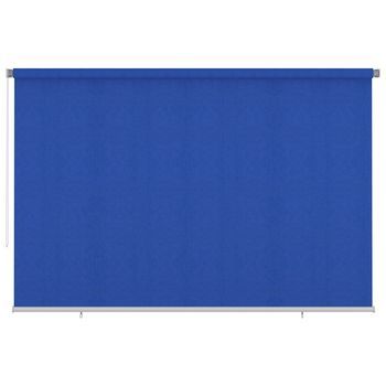 Persiana Enrollable De Exterior 355(ancho)x230(alto)cm Azul Hdpe Vidaxl