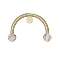 aplique de pared rigoberta curvo alabastro 2 luces