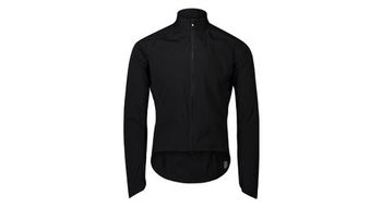Chaqueta cortavientos resistente al agua poc pure lite splash negro uranio
