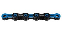 cadena kmc dlc11 118 eslabones 11v negra azul