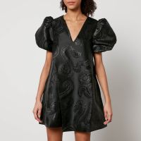 stine goya brethel jacquard midi dress - xs