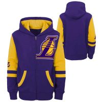 sudadera lakers full zip fleece nino