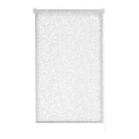 estoralis - estor enrollable translucido liso  jacquard  sin herramientas  120 x 150 cm anchoalto tamano tela 117 x 150 cm  myrcella blanco