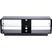 alphason luna 1400 tv stand - black black