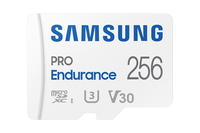 memoria sd micro 256gb samsung sdxc pro endurance clase 10 con adaptador a sd mb-mj256kaeu