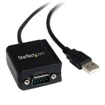StarTech.com Cable USB a Serie de 1 Puerto FTDI de 2,5m - Adaptador USB a RS232 - con Aislamiento Ã