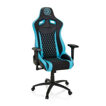 Silla Gaming / Silla De Oficina Gamebreaker Sx 04 Tela / Cuero Sintético Negro / Turquesa Hjh Office