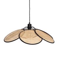 lampara colgante ratan nirvana trenzado negro