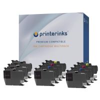 compatible multipack brother lc3219xl 2 full sets  3 extra black ink cartridges 11 pack