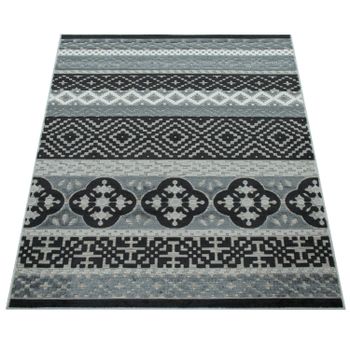 Alfombras de interior y exterior Charlene negro 80x150 cm