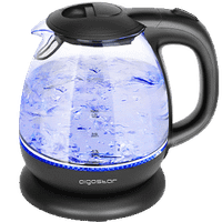 aigostar elfin 30iax - hervidor de agua electrico vidrio de borosilicato 2200w iluminacion led capacidad 1l libre de bpa