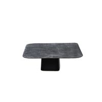 mesa de centro cuadrada en aluminio