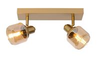 foco de techo de metal 2xe14 oro mate  laton