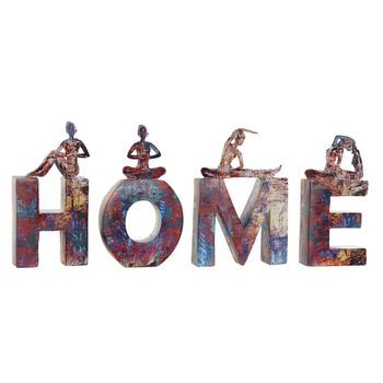 Figura Set 4 Resina 11,5x4,5x23 Home Yoga