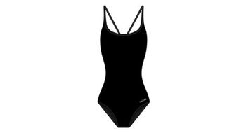 Traje de bano de una pieza para mujer negro