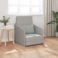 vidaxl sofa cama gris nube 65 x 80 x 83 cm tela