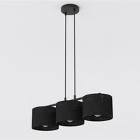 lampara colgante nar negro 3 luces