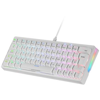 Mars Gaming MKMINIPRO, Teclado Mecánico Ultra-Compacto 60%, Switches Mecánicos Hot-Swappable, Iluminación RGB Chroma, Teclado Gaming Antighosting, Multiplataforma, Switch Silencioso, Idioma Español /