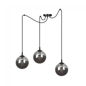 Lámpara colgante fedora grafito (3 luces)
