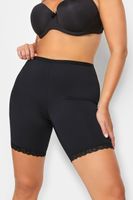 bragas pantalon negras con puntilla de encaje