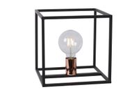 lampara de mesa en metal negro 25cm