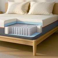 colchon 160x190 muelles ensacados y espuma viscoelastica  altura 30 cm  ergonomico hipoalergenico y antibacteriano  hecho en italia