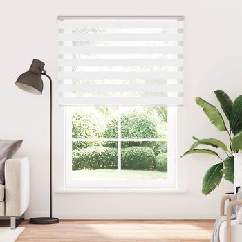 Estor Cebra | Persiana Cebra Blanco 165x200 Cm Tejido Ancho 160,9 Cm Poliéster Cfw3762867