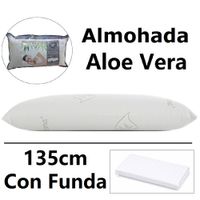 almohada de 135cm mixta fibra medidas 135 x 40 cmcolor blancodosantexfespu