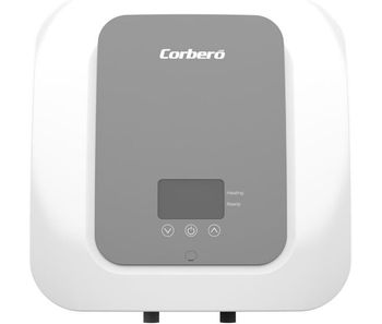 Corberó – termo eléctrico compacto digital | ctwbdig15 | 15l | 30-75º | vertical | termómetro exterior | termostato regulable | protección anticorrosión | panel digital