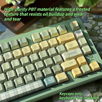 Nuevas Teclas PBT, Perfil CHERRY, Sublimación de Tinta en 5 Caras a Todo Color, Resistentes al Desgaste y al Aceite para Teclados