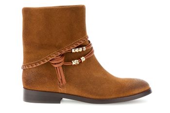 botines de ante con cordones y tira en el tobillo tan 38