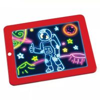 drawing pad kids toy - smart led fluorescence erasable red