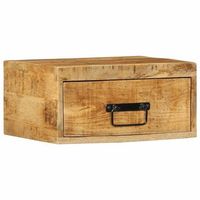 mesita de noche 30x40x19 cm mango sin tratar - marron