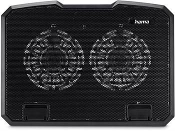 Soporte de refrigeración - Hama 00126806, USB-A, Ajustable en altura/Antideslizante, 25 dB(A), Negro
