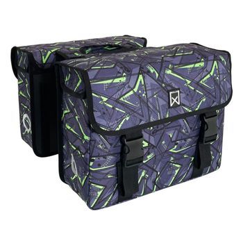 Alforjas Para Bicicleta Eco Verde Y Morado 34 L Willex