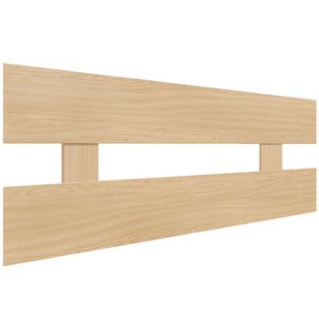 Dhome Cabecero Madera Natural 100cm Horizontal Estilo Valla Madera Reciclada Dm Herrajes Incluidos (100cm Horizontal Valla, Madera Natural)