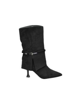 Botines De Tacón Alto Negros Buonarotti S5522 Para Mujer 40