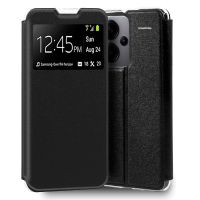cool funda flip cover tipo libro liso negro para xiaomi redmi note 13 pro plus 5g