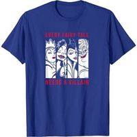 disney camiseta every fairy tale needs a villain para hombre