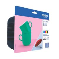 brother lc-227xl pack de 4 cartuchos de tinta negro  color