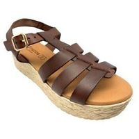 eva frutos sandalias sandalia senora 722 marron para mujer
