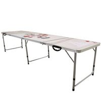 mesa de beer pong plegable 24m superficie mdf impermeable en aluminio elegante