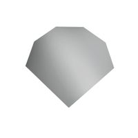 espejo de pared gris de 120 x 112 cm de alto